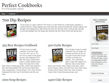 Tablet Screenshot of perfectcookbooks.com